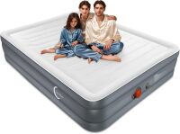 LunaDream Eclipse Series Twin Air Mattress with USB Rechargeable Built-in Pump, Wireless Inflatable Airbed, Durable Leakproof Design, Portable for Home & Camping