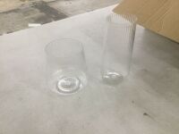 48 Pack Stemless Plastic Disposable Wine Glasses 9 oz & 12 oz