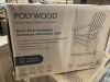 POLYWOOD Grant Park Traditional Curveback Adirondack Chair in Navy - 2