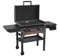 Blackstone 2-Burner Propane Outdoor Griddle with Hood in Black