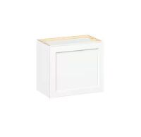 J COLLECTION Emerson Pure White Wall Bridge 1 Door Ready to Assemble Kitchen Cabinet (21 in. W x 18 in. H x 12 in. D)