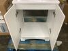 Glacier Bay 25 in. Single Sink White Freestanding Bath Vanity with White Cultured Marble Top - Scratch & Dent, Missing Knobs - 7