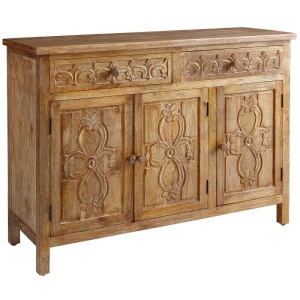 Pier1 Sakandi Cabinet. $649 Retail Value. Hand Carved Mango Wood Sakandi Cabinet from India