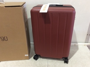 NINETYGO 24" Wine Red Luggage with Spinner Wheels