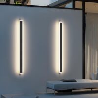 2 Pack 47.2in 4000K Long Outdoor Light IP65 Waterproof Outdoor Sconces Wall Lighting Modern LED Exterior Wall Sconces for Porch House