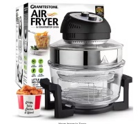 Granitestone 16 Qt. Black Oil-less Air Fryer with Built-In Timer