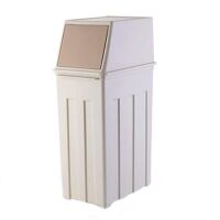 8 Gallon Trash Can w/ Hinged Flap Cover