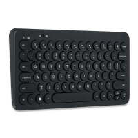 onn Mini Compact Wireless Office Keyboard USB Receiver, 78 Keys, Grey