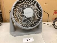 Holmes Blizzard 3-Speed Air Circulator Fan, 90&deg; Adjustable Tilt, Removable Grill, Gray