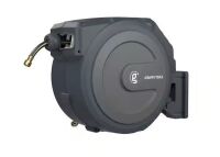 Giraffe Tools Garden Retractable Hose Reel-1/2 in. to 100 ft. Wall Mounted, Dark Grey