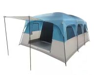 Wakeman Outdoors 12 Man Large Camping Tent, Blue