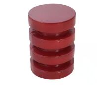 CHRISTOPHER KNIGHT HOME Weslor Modern Red Cylinder MGO Patio End Table