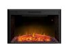 Boyel Living 43 in. Classic Brick Background LED Touch Recessed Wall Electric Fireplace 400sq Ft in Black