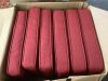 Lot of (6) Hampton Bay 20 in. W x 20 in. D CushionGuard Square Outdoor Patio Seat Pad Cushion in Chili - 4