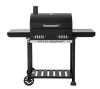 Royal Gourmet 24 in. Movable Charcoal Grill in Black, 2 Foldable Side Shelves, 2-Level Height-Adjustable Charcoal Pan