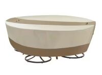 Hampton Bay Round Table and Chair Patio Cover