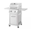 Nexgrill 2 Burner Stainless Steel Propane Gas Grill with Folding Side Shelves