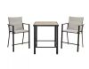 StyleWell Longview 3-Piece Metal Outdoor Counter Height Dining Set With Padded Sling
