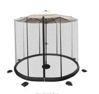Pure Garden 9 ft. Patio Umbrella Mosquito/Bug Net for Umbrella