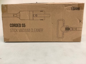 Toppin Corded S5 Stick Vacuum Cleaner, E-Commerce Return, Powers Up, Sold as is