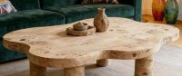 Noble House Alzira 39.7 in. Brown Specialty Wood Coffee Table - Top Only, No Legs