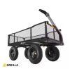 GORILLA CARTS 1,200 lb. Heavy-Duty Steel Utility Garden Cart, 6 cu. ft. Capacity, 13 in. Pneumatic Wheels, 2-in-1 Pull or Tow Handle