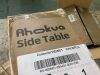 Ahokua Modern 20 in. Brown Round Smooth Top Solid Wood Coffee Table with Crossed Legs - 6