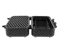 Even Embers Tabletop Portable Charcoal Grill in Black