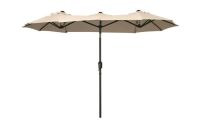 Outsunny 9.5 ft. Polyester Patio Umbrella in Brown