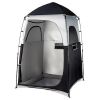 VINGLI 6.8ft Pop Up 1-Room Shower Tent with Mesh Floor and Carrying Bag Black