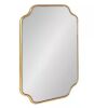 Kate and Laurel Plumley Scalloped 24 in. H x 18 in. W Glam Irregular Framed Gold Wall Mirror