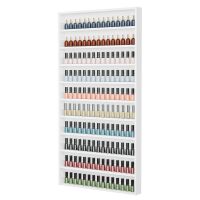 OmySalon 10 Layers Wall Mount Nail Polish Organizer Rack w/Acrylic Baffle