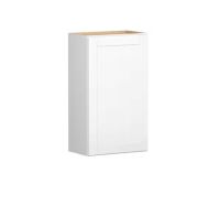 Hampton Bay Shaker 21 in. W x 12 in. D x 36 in. H Assembled Wall Kitchen Cabinet in Satin White