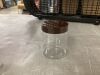 Small Plastic Jars with Brown Lids, 60ct - 2