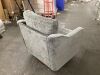 Gray Chenille Swivel Accent Chair - 3