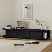 Article Judith 79" Low Media Unit - Black - Has tape residue on top / doors