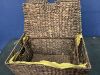Set of 2 X-Large & Medium Woven Storage Baskets W/Lids, Hyacinth Nesting Organizer Bins - 2