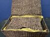 Set of 2 X-Large & Medium Woven Storage Baskets W/Lids, Hyacinth Nesting Organizer Bins - 3