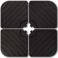 4-Piece Cantilever Umbrella Base Weight Set, Wood Grain Finish