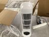 2-in-1 Mini Tower Fan, 16" Portable Bladeless Table/Wall-Mounted Fan w/Remote Control, LED Display, 90&deg;Oscillation - 2