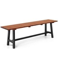 VINGLI 63W Outdoor Wooden Bench