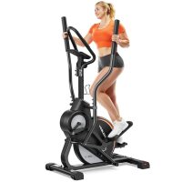 FED Fitness 3 in 1 Home Elliptical Machine Cardio Climber Stair Stepper 45 Degree Incline 15 Inch Stride 16 Level Resistance Support Kinomap Fed APP