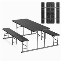 VINGLI Folding Picnic Table and Bench Set
