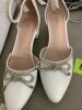 LAURMOSA Girls Sandals Closed Toe High Heels Pointed Toe Ankle Strap Pumps - 2