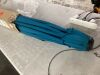 Sun-Ray 7.5 Steel 6 Rib Solid Color, Non Solution Dyed Polyester, Crank and Tilt - Teal - 2