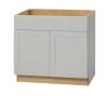 Hampton Bay Avondale 36 in. W x 24 in. D x 34.5 in. H Ready to Assemble Plywood Shaker Sink Base Kitchen Cabinet in Dove Gray
