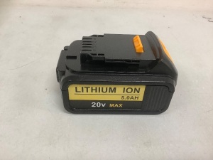 20V 5.0Ah DCB205 Battery Replacement for Dewalt Cordless Drill, E-Comm Return, Sold as is