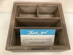 Small Walnut Wooden Stash Box, E-Commerce Return, Sold as is