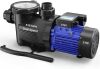Aquastrong 2HP In/Above Ground Pool Pump, Dual Speed, 115V, 5186GPH, High Flow, Powerful Self Primming Swimming Pool Pumps with Filter