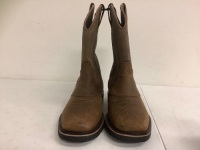 Men's Leather Boots, Size 10, E-Commerce Return, Sold as is